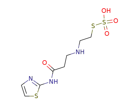 S-(2-{[3-oxo-3-(1,3-thiazol-2-ylamino)propyl]amino}ethyl) hydrogen sulfurothioate