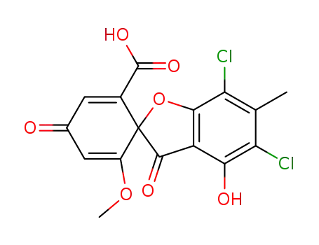 (+)-5,7-Dichloro-4-hydroxy-6'-methoxy-6-methyl-3,4'-dioxospiro[benzofuran-2(3H),1'-[2,5]cyclohexadiene]-2'-carboxylic acid