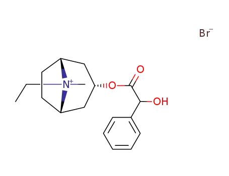 8<i>anti</i>-ethyl-3<i>endo</i>-DL-mandeloyloxy-8<i>syn</i>-methyl-nortropanium; bromide