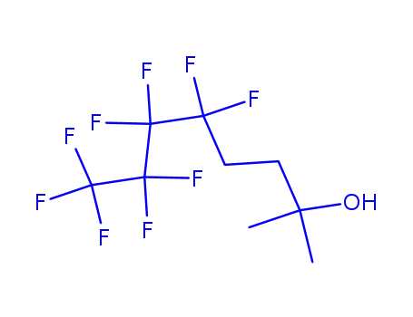 Molecular Structure of 269394-08-3 (2-METHYL-4-PERFLUOROHEXYL-2-BUTANOL)