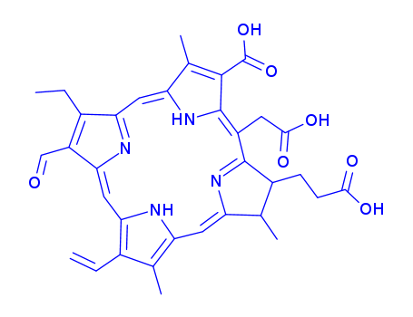 21H,23H-Porphine-7-propanoicacid,3-carboxy-5-(carboxymethyl)-13-ethenyl-18-ethyl-17-formyl-7,8-dihydro-2,8,12-trimethyl-,(7S,8S)-