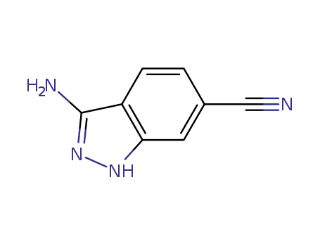 Molecular Structure of 267413-32-1 (1H-Indazole-6-carbonitrile,  3-amino-)