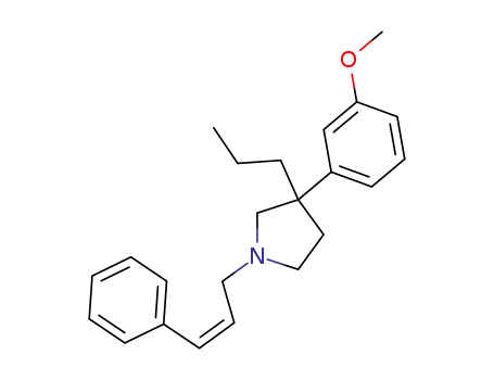 3-(3-メトキシフェニル)-1-(3-フェニル-2-プロペニル)-3-プロピルピロリジン