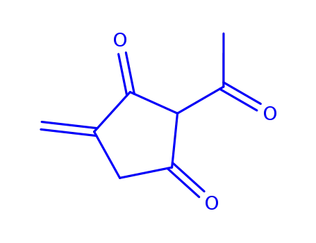 Molecular Structure of 323187-99-1 (1,3-Cyclopentanedione, 2-acetyl-4-methylene- (9CI))