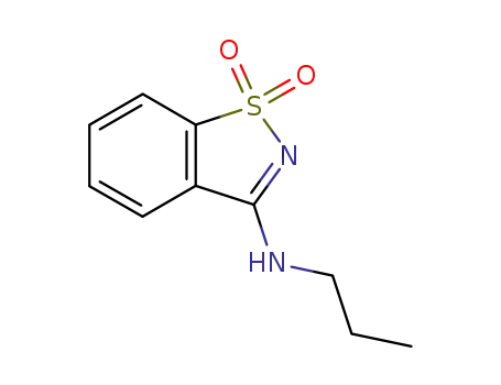 Molecular Structure of 27148-09-0 (3-(Propylamino)-1,2-benzisothiazole 1,1-dioxide)