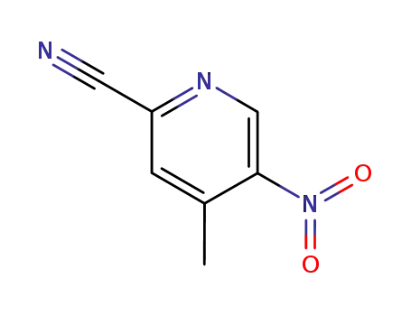 Molecular Structure of 267875-30-9 (2-CYANO-4-METHYL-5-NITROPYRIDINE)