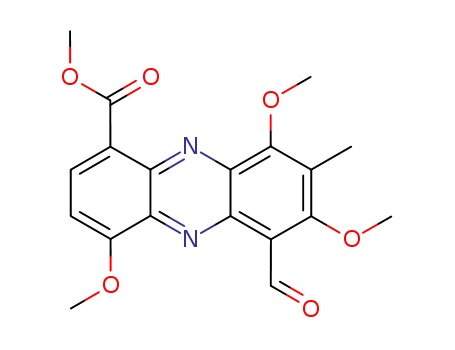1-Phenazinecarboxylicacid, 6-formyl-4,7,9-trimethoxy-8-methyl-, methyl ester cas  26887-80-9