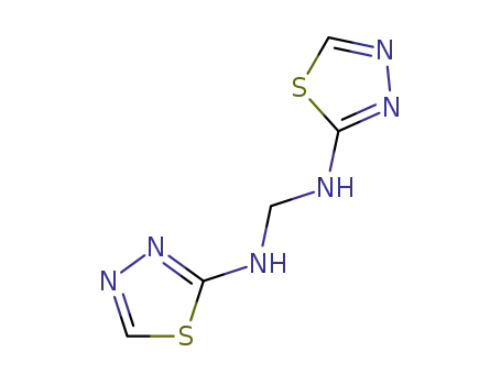 Molecular Structure of 26907-37-9 (N,N′-Methylene bis-(2-amino-1,3,4-thiadiazole))