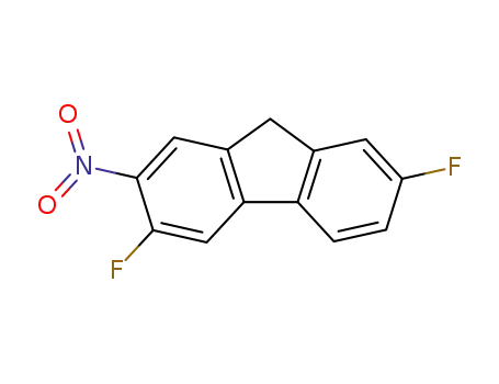 Molecular Structure of 2795-55-3 (3,7-difluoro-2-nitro-9H-fluorene)