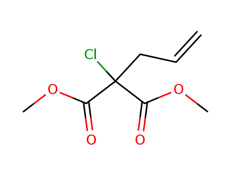 Molecular Structure of 32150-13-3 (dimethyl chloro(prop-2-en-1-yl)propanedioate)