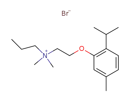 Molecular Structure of 29811-70-9 ([2-(2-isopropyl-5-methyl-phenoxy)-ethyl]-dimethyl-propyl-ammonium; bromide)