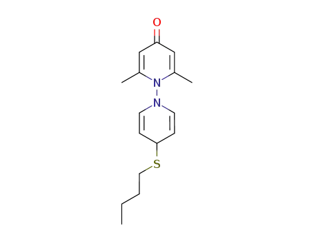 Molecular Structure of 78526-27-9 (4'-Butylsulfanyl-2,6-dimethyl-4'H-[1,1']bipyridinyl-4-one)