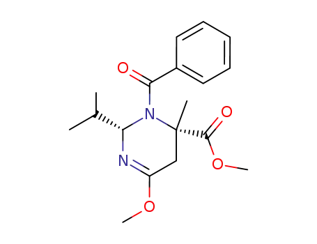 (2S,4S)-3-Benzoyl-2-isopropyl-6-methoxy-4-methyl-2,3,4,5-tetrahydro-pyrimidine-4-carboxylic acid methyl ester