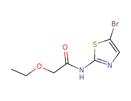 Molecular Structure of 267653-88-3 (Acetamide,  N-(5-bromo-2-thiazolyl)-2-ethoxy-)