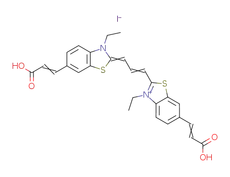3,3'-Diethyl-6,6'-bis-<2-carboxy-vinyl>-thiacarbocyanin-iodid