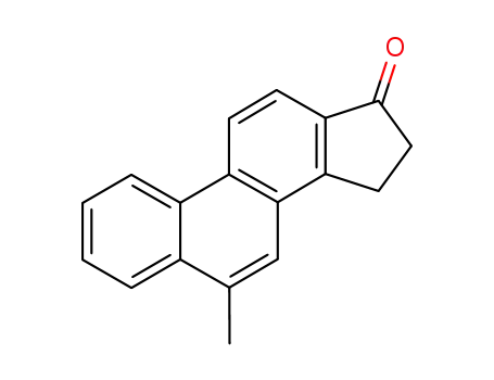 Molecular Structure of 27343-44-8 (15,16-Dihydro-6-methyl-17H-cyclopenta(a)phenanthren-17-one)