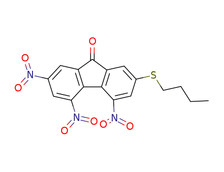 2-butylsulfanyl-4,5,7-trinitrofluoren-9-one