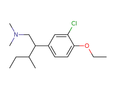 3-클로로-4-에톡시-N,N-디메틸-β-(1-메틸프로필)벤젠에탄아민