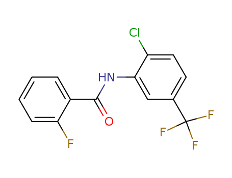 Benzamide,N-[2-chloro-5-(trifluoromethyl)phenyl]-2-fluoro- cas  2802-85-9
