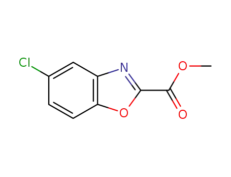Molecular Structure of 27383-92-2 (5-CHLORO-BENZOOXAZOLE-2-CARBOXYLIC ACID METHYL ESTER)