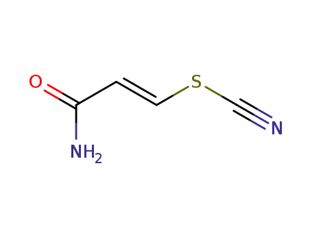 Molecular Structure of 2807-37-6 (3-amino-3-oxoprop-1-en-1-yl thiocyanate)