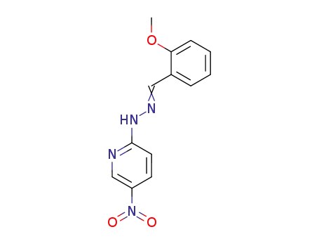 N-[(2-메톡시페닐)메틸리덴아미노]-5-니트로-피리딘-2-아민