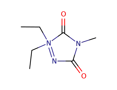 Molecular Structure of 32418-49-8 (1,1-diethyl-4-methyl-3,5-dioxo-1,2,4-triazolidin-1-ium)