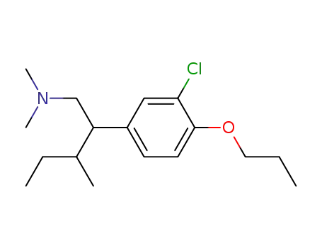 3-클로로-N,N-디메틸-β-(1-메틸프로필)-4-프로폭시벤젠에탄아민