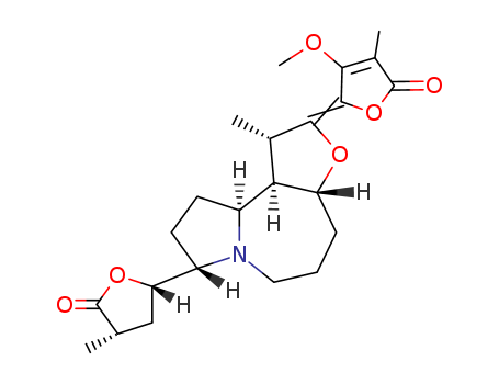 (3S,5S)-5-[(1S,2Z,3aβ,10aα,10bα)-Decahydro-2-(2,5-dihydro-3-methoxy-4-methyl-5-oxofuran-2-ylidene)-1α-methyl-2H-furo[3,2-c]pyrrolo[1,2-a]azepin-8α-yl]-4,5-dihydro-3-methylfuran-2(3H)-one