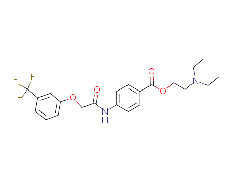 Molecular Structure of 27474-68-6 (2-(diethylamino)ethyl 4-({[3-(trifluoromethyl)phenoxy]acetyl}amino)benzoate)