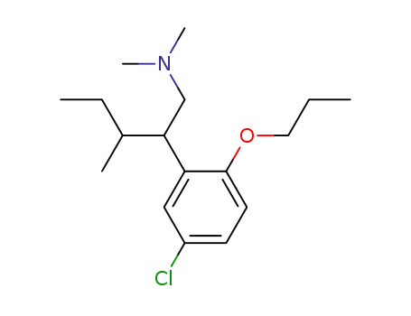 5-클로로-N,N-디메틸-β-(1-메틸프로필)-2-프로폭시벤젠에탄아민