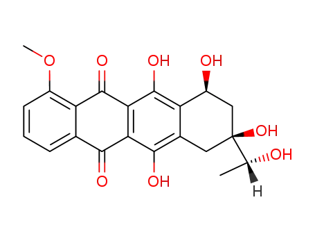 Molecular Structure of 125515-17-5 ((1'R)-1'-dihydrodaunomycinone)