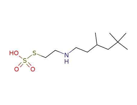 Molecular Structure of 27976-15-4 (Thiosulfuric acid hydrogen S-[2-[(3,5,5-trimethylhexyl)amino]ethyl] ester)