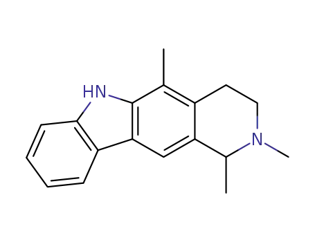 Molecular Structure of 2744-45-8 (1,2,5-trimethyl-2,3,4,6-tetrahydro-1H-pyrido[4,3-b]carbazole)