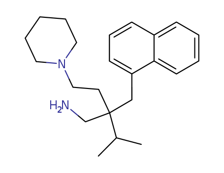 1-Piperidinebutanamine,b-(1-methylethyl)-b-(1-naphthalenylmethyl)- cas  27566-61-6