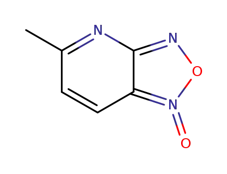 Molecular Structure of 27808-54-4 ([1,2,5]OXADIAZOLO[3,4-B]PYRIDINE, 5-METHYL, 1-OXIDE)