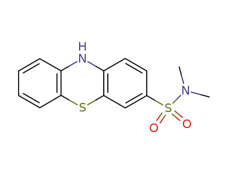 Molecular Structure of 27691-62-9 (3-(Dimethylsulfamoyl)-10H-phenothiazine)