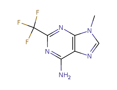Molecular Structure of 2789-03-9 (9-METHYL-2-(TRIFLUOROMETHYL)-9H-PURIN-6-AMINE)