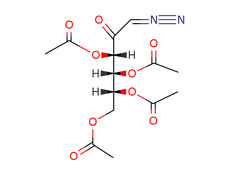 3,4,5,6-tetra-O-acetyl-1-deoxy-1-diazo-keto-D-fructose