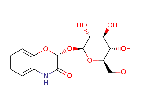 Molecular Structure of 27625-86-1 (2-(β-D-Glucopyranosyloxy)-2H-1,4-benzoxazin-3(4H)-one)