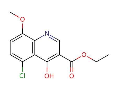 5-Chloro-4-hydroxy-8-methoxyquinoline-3-carboxylic acid ethyl ester