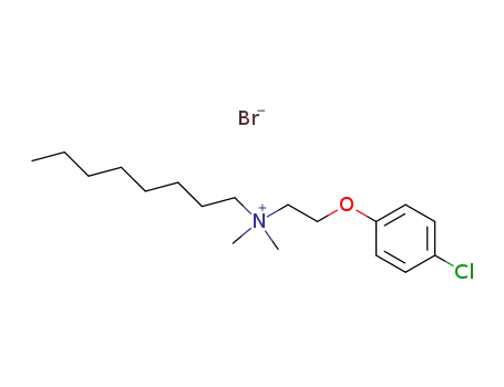 Molecular Structure of 29812-00-8 ([2-(4-chloro-phenoxy)-ethyl]-dimethyl-octyl-ammonium; bromide)
