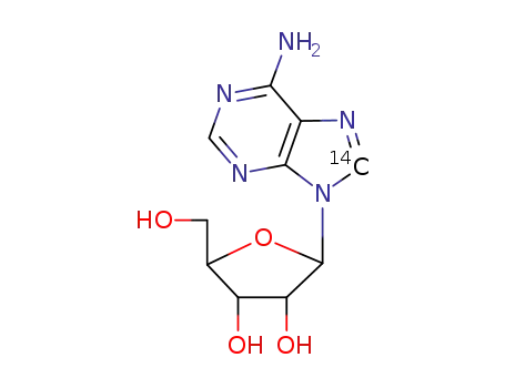 Molecular Structure of 3257-92-9 (ADENOSINE, [8-14C])