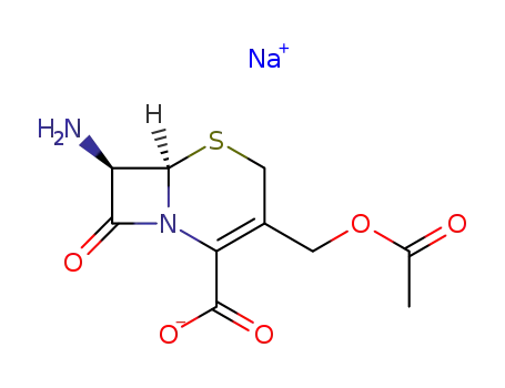 sodium (6R-trans)-3-(acetoxymethyl)-7-amino-8-oxo-5-thia-1-azabicyclo[4.2.0]oct-2-ene-2-carboxylate