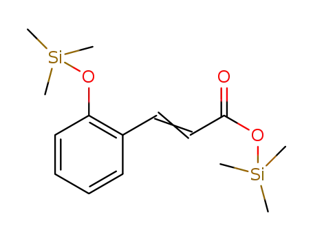 Molecular Structure of 32426-62-3 (3-[2-[(Trimethylsilyl)oxy]phenyl]acrylic acid trimethylsilyl ester)