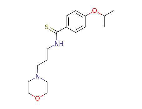 Molecular Structure of 32412-16-1 (p-Isopropoxy-N-(3-morpholinopropyl)thiobenzamide)