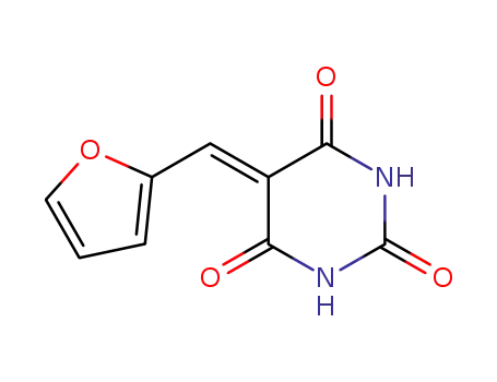Molecular Structure of 27406-36-6 (5-(2-Furanylmethylene)hexahydropyrimidine-2,4,6-trione)