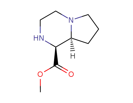 Molecular Structure of 273223-56-6 (Pyrrolo[1,2-a]pyrazine-1-carboxylic acid, octahydro-, methyl ester, (1S,8aS)- (9CI))