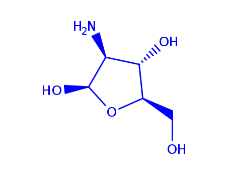 베타-D-리보푸라노스, 2-아미노-2-데옥시-(9CI)