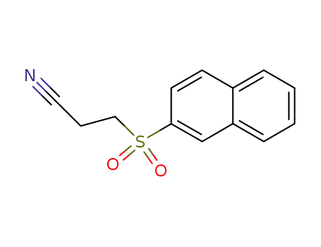 Molecular Structure of 100727-35-3 (3-(naphthalene-2-sulfonyl)-propionitrile)